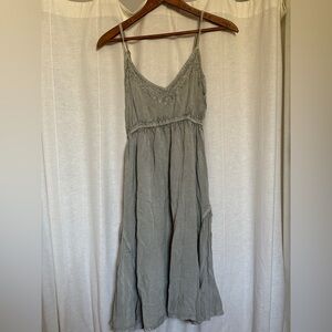 NWT Boho Free Size Gray Women's Dress